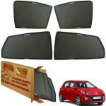 WolkomHome Car Window Sun Shade Protector Curtains Set of 4 pc for Grand i10 Nios 2023