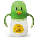 Luvlap Green Clever Frog Spout Sipper For Infant (6 M Plus) 210 ml