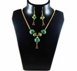 JAYA VISION ENTERPRISES Clay & Metal Beads with Metal Chain Necklace-tg04