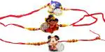 Kavim Kids Rakhi (3D Mickey Mouse, Sonic, Chota Bheem 3 Set)