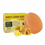 Optima Naturals Honey Lemon Soap with Coconut Oil Moisturize Skin, Reduce Acne, Blackheads, Deep Cleansing Handmade Soap for Body & Face, Glow Skin, All Skin Types, Paraben & SLS Free 450g (90g X 5)