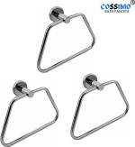 Cossimo Silver Stainless Steel Ctz-03 Towel Ring Holder (Pack Of 3)