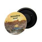 Dhcrafts Multicolor Metal Israel Jerlem Israel Printed Fridge Magnet, 5.8 Cm