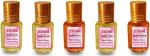 ZOOHI Fragrance Perfume oil Non-Alcoholic Attar for men and women Combo Pack of 5 Floral Attar (Rose, Citrus, Amber, Floral, Oud (agarwood))