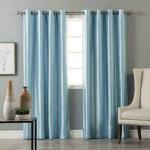 Jvin Fab Sky Blue Heavy Silk Curtains