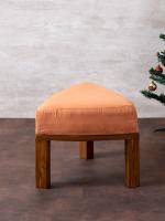 Nestroots Tan Triangle Ottoman