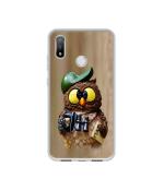 Casotec Owl Design Printed Silicon Soft TPU Back Case Cover for Panasonic Eluga X1 Pro