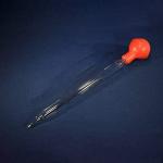 ABGIL Borosilicate Glass Graduated Pipette 0.5 ml Capacity With Pipette Rubber Bulb