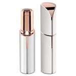 CRYSTAL DIGITAL Export Hair Remover for Women Skincare Lipstick Shape Mini Epilator Trimmer Machine for face, Upper Lip, Chin, Eyebrow, Body & Cheeks etc. with LED Light (White)