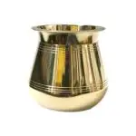 ROMJ Brass Pooja Lota / Designer Lota / Pure Brass Lota / Lota Brass Kalash