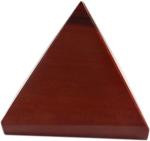 Aurra Stores Gemstone Handicrafts Showpieces Fengshui Red Jasper Stone Vaastu Pyramid 5 Cm