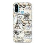 Bhaicover Realme Narzo 20A Paris Paper Printed Back Cover Case