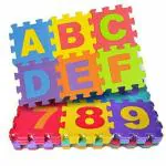 FunBlast Multicolor Interlocking Alphabet and Number Puzzle Mat 36 pcs (3+ yrs)