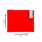 Eslee Data Binder File | Computer File | Best for 10x12 Inches Size Paper | Use to Store Perforated Sheets | Plastic Clip | Red - (EO82 10x12 Red)