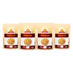 Ghotaram All Natural Baked Bhakarwadi Crunchy, Light and Flavourful | Mouth-watering Button Bhakarwadi Snack | Mini Bhakarwadi Festival Season Diwali Rakhi Snack and Namkeen Savoury Snack-1Kg*4Pack