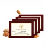 Khadi Natural Almond Soap | Restores moisture content| Suitable for All Skin Types (Pack 4 , 125G)