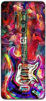 aadia One Plus 8 Pro Matte Vinyl Guitar Printed Mobile Skin Sticker with Scratch Resistant Lamination