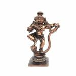 SEARCHERS PARADISE Copper Idols of god Kalinganarthana Krishnar, 192 Grams, 9 cm, Patina Antique Finish, Pack of 1 Piece
