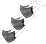 Singular OCEAN Black, White Cotton Nose Clip, Extra Soft Cloth Mask For Boys And Girls (Pack Of 3)