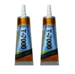 T7000 Black Waterproof Adhesive Glue for Mobile Screen 50ML (Pack of 2)