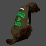 Ruse Netflix and Chill Printed Night Glow and Reflective Lemon and Black Cotton Full Sleeve Dog T-Shirt - M