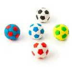 Neel Rubber Random Football Colorful Erasers For Kids (Set Of 5)