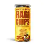 Noon to Moon Ragi Piri Piri Flavoured Chips | Nachni Chips | 150g