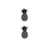 SIMPLY INKED Pineapple Temporary Tattoo, Designer Tattoo for all (Pineapple tattoo) Pack of 2