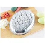 G-King Stainless Steel Grater and Slicer for Vegetables, Coconut fruits sweets cheese easy to handle also known as Kisni