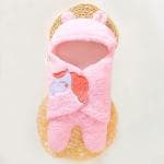 OYO BABY Fleece Baby Blankets New Born Pack of Hooded Supersoft Wearable Unicorn Wrapper Cum Baby Sleeping Bag for Babies (70 Cm X 76 Cm, 0-6 Months) Lightweight, Pink