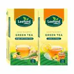Leeford Green Tea Ginger with Lemon Grass & Lemon with Honey For Good Health Combo Pack (2 x 25 Tea Bags)