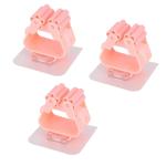 CABTY Mop Broom Holder, Self Adhesive Wall Mounted Organizer Broom Grip Holder, No Drilling Anti-Slip Waterproof, Jhadu Stand, Multiperpose Use, Mop And Broom Hanging Rack, Mop And Broom Organizer, Broom Rack, Mop Hanger, Broom Clip Holder