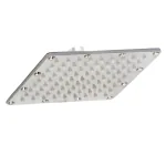 NEW WARE 304 Grade Stainless Steel Square Overhead Shower Rain Shower with Easy-to-Clean (Overhead Shower Head Only) (Chrome Finish)