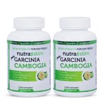 NUTRASLIM GET FIT NATURALLY Garcinia Cambogia Extract for Men and Women | Organic, Pure, Natural & Herbal 70% HCA | 800 Mg Capsules - (Pack of 2)