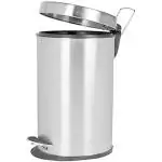 Sintage Stainless Steel Pedal Dustbin with Plastic Bucket 10x14 -11L