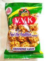 V.V.K.Sweets Kovilpatti Pottukadalai Urundai (Full Gram Chikki Balls Candy) - Burfi - Pack of 6 x 100gm