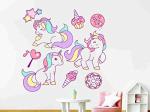 Divinedesigns Multicolor Vinyl Unicorn Outlines Sticker
