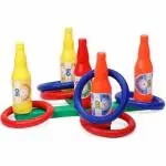 Zyamalox Multicolor Plastic Toyfinity Bottle Ring Toss Activity Toy for All