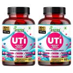 Humming Herbs UTI Supplement 1100mg - Advanced 8-in-1 Urinary Tract Support Formula with Cranberry, D-Mannose, & Probiotics - Promotes Bladder Health & Immunity - 60 Capsules - Pack of 2