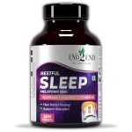 End2End Nutrition Restful Sleep 10mg Melatonin Tablets With 250mg Tagar to Help You Fall Asleep Faster | Non Addictive - 60 Tablets