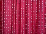 Pindia 6Ft Strings Bead Curtain Silver Heart Fancy Sparkling Door Window String Beads Thread Sheer Shear Rod Room Hanging - Silver - 6 X 3.5 FT