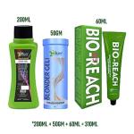 Bio-Reach Cream Developer 12 Percent 40, 200 ml With Hair Blonder, 50gm And Hair Color Mahogany Red 8.45, 60 ml (Combo Of 3)