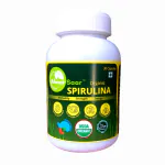 Ahaar Saar USDA Organic Spiruina Capsules-Spirulina Extract Powder Capsulees For Immunity, Energy & Skin-Plant-Based Protein Veg 30 Capsules