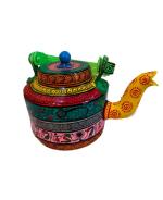 Go Go Enterprise Aluminium Hand Painted Kettle For Home Décor