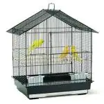 Bird Cage For Budgies / Small Birds Cage / Paravai Koondu / 2perch / 2Cups ( Black )