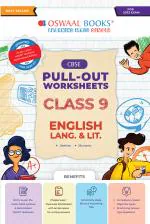 Oswaal CBSE Pullout Worksheets Class 9 English Language & Literature Book (For 2023 Exam)