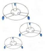 WELLCOOK Stainless Steel Trivet | Steel Pot, Cooker, Donga Stands | Heat Resistant Hot Plate Dishes Holder Trivet Set | | Round Steamer Rack Stand | Round Steamer Rack Stand | Pack of 3 (SMALL & BIG & MEDIUM)