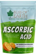 Bliss of Earth Ascorbic Acid Powder Pure Food Grade Vitamin-C Rich Powder boost immunity, Skin,face, Cosmetic & DIY Products 226GM