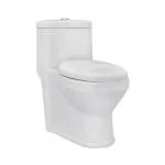 PARRYWARE CROWN Range One Piece Rim Floor Mounted Western Comodes (White) | 640x360x710mm, Exposed Flush Tank, Western Toilet/Water Closet For Bathroom | C897E46