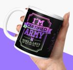 NH10 DESIGNS BTS Mug I Am Certified Mug BTS Army Products BTS Items BTS Music Band BTS Mug Birthday Gift for Girls Boys Mug for for BTS Lovers Coffee Mug Cup -Pack of 1 (BNWM 9)
